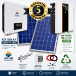 Inversor 6Kw  +  3 Paneles  +  Batería 5Kwh